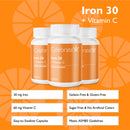 Iron 30 mg + Vitamin C Capsules - Celebrete Vitamins