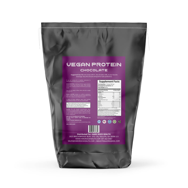 2lb Vegan 100% Pure Vegan Protein Chocolate - VitaEver Nutrition