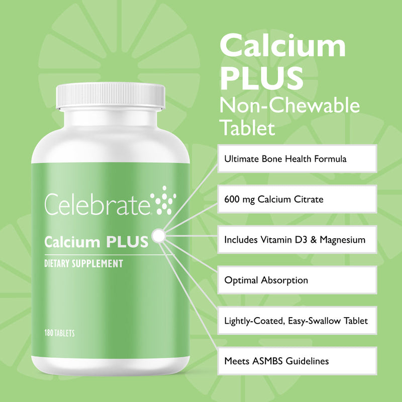 Calcium Plus Calcium Citrate 600mg Tablets - Celebrate Vitamins