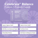 Celebrate Balance Probiotic + Prebiotic Supplement Capsules - Celebrate Vitamins