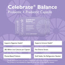 Celebrate Balance Probiotic + Prebiotic Supplement Capsules - Celebrate Vitamins