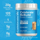 Celebrate ReBuild Probiotic Protein Powder - Celebrete Vitamins