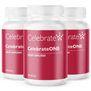 Supplement bottle labeled 'CelebrateONE' on a white background