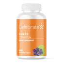 Iron 30 mg + Vitamin C Chewable Tablets Grape - Celebrate Vitamins