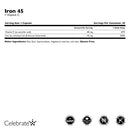 Iron 45 mg + Vitamin C 60 mg Capsules - Celebrate Vitamins