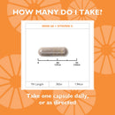 Iron 60 mg + Vitamin C 60mg Capsules - Celebrate Vitamins