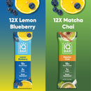 Lemon Blueberry & Matcha Chai (24 Bars) IQBAR