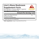 Full‑Spectrum Mushrooms Organic Lion’s Mane