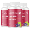 Multi-ADEK Chewable Multivitamin With Iron Grape - Celebrate Vitamins