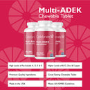 Multi-ADEK Chewable Vitamin Iron Free