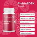 Multi-ADEK Vitamin Capsules Iron-Free - Celebrate Vitamins