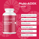 Multi-ADEK Vitamin Capsules Iron-Free - Celebrate Vitamins