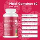 Multi-Complete 60 Chewable Multivitamin with Iron - Celebrate Vitamins