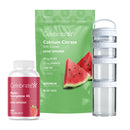 Celebrate Calcium Citrate soft chews, Multi-Complete 45 supplement bottle, and a clear container on a white background.