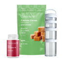 Celebrate Calcium Citrate soft chews, Multi-Complete 45 supplement bottle, and a clear container on a white background.