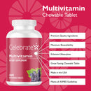 Multivitamin Chewable Iron Free - Celebrate Vitamins
