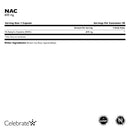 Supplement bottle labeled 'Celebrate NAC 600 mg' on a white background