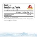 Organic Beetroot Capsules Premium Nitric Oxide - Ascent Nutrition