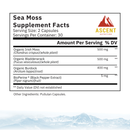 Organic Sea Moss 60 Capsules 500 mg - Ascent Nutrition