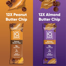 Almond Butter Chip & Peanut Butter Chip (24 Bars) IQBAR