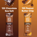 Chocolate Sea Salt & Peanut Butter Chip (24 Bars) IQBAR