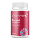 Celebrate Prenatal Multivitamin bottle on a white background