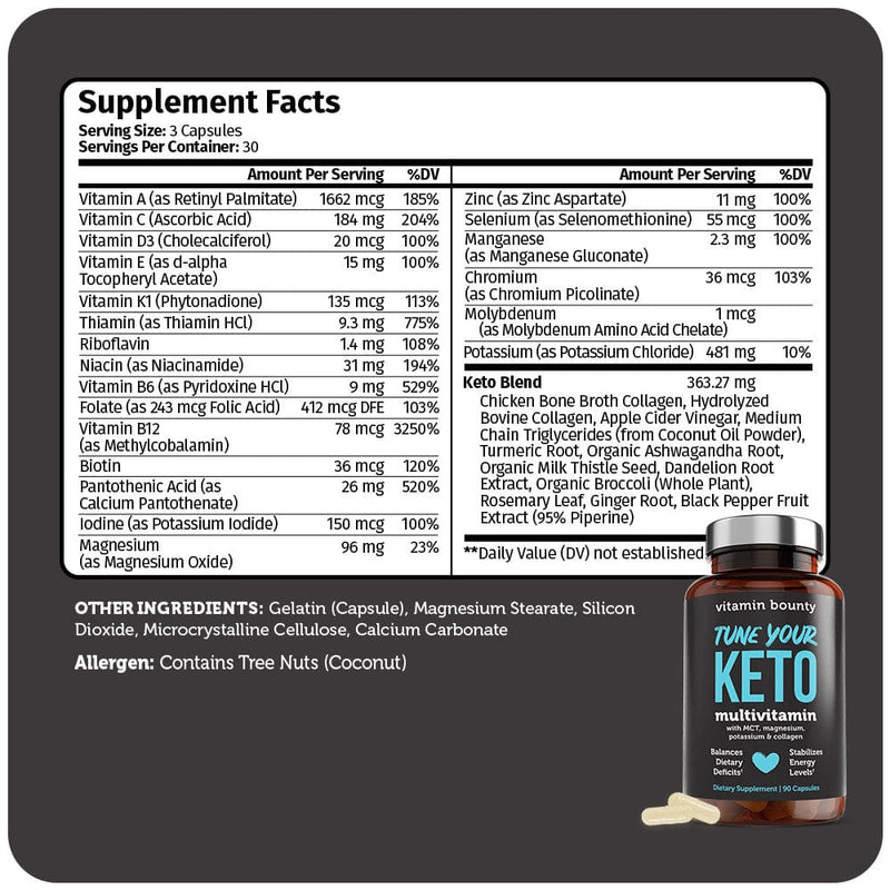 Tune Your Keto - Multivitamin Vitamin Bounty