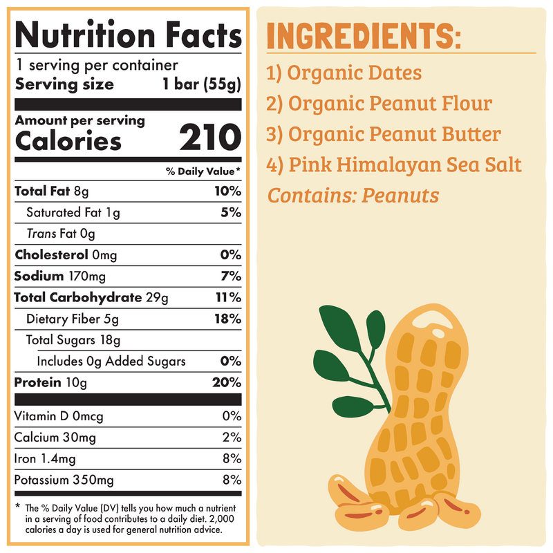 Skout Organic Peanut Butter Protein Bar Skout Organic