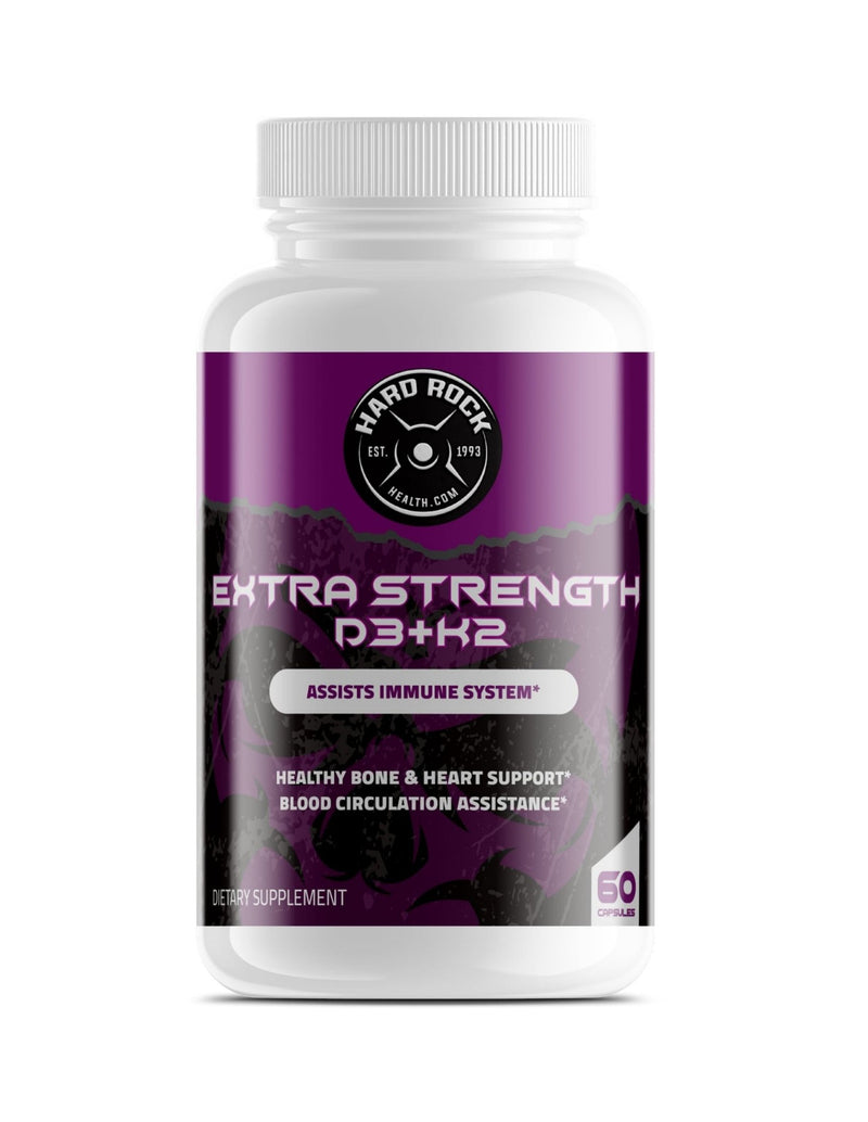 Vitamin D3+K2 for Extra Strength - 60 Capsules - VitaEver Nutrition